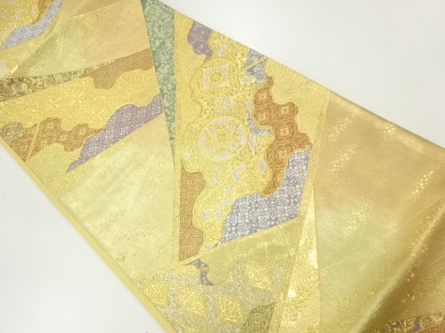 JAPANESE FUKURO OBI / WOVEN FLOWER CREST